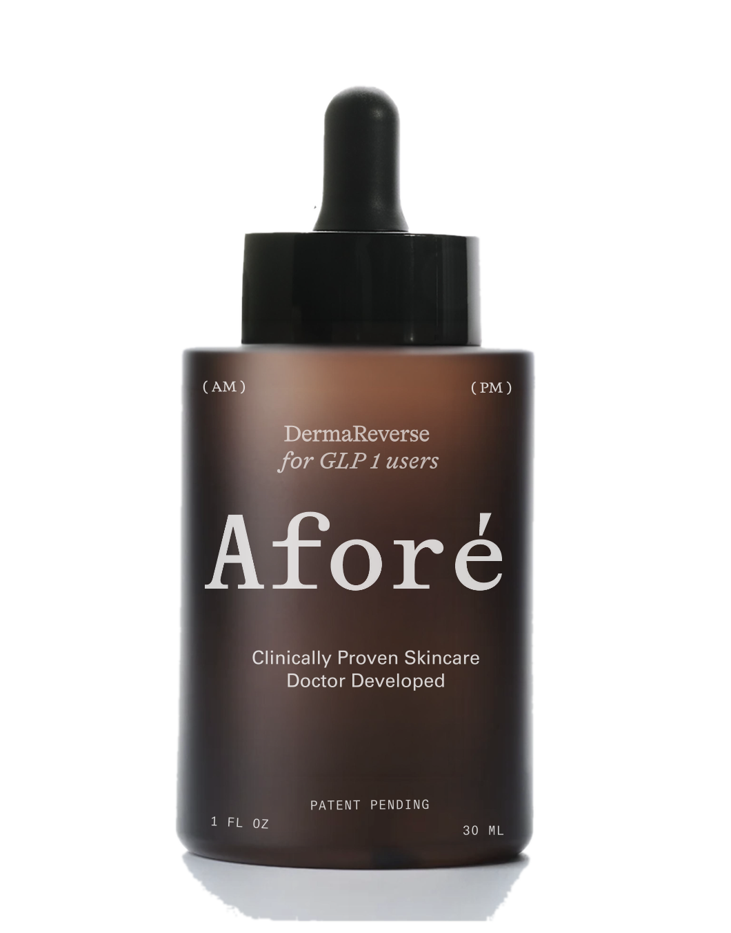 DermaReverse serum - 30 mL amber glass dropper bottle for GLP-1 users.